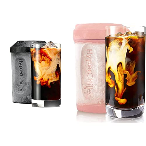 HyperChiller Bundle for Iced Coffee and Beverages: Mint and Rose Gold Options, Reusable for Tea, Wine, and Alcohol - for General Audience