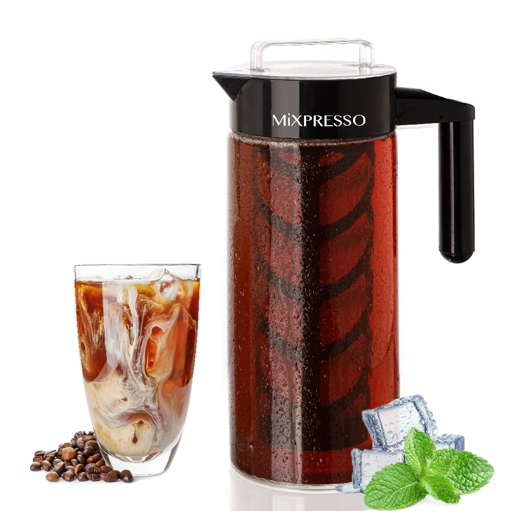 44oz Easy-to-Clean Cold Brew Maker for Iced Coffee and Tea