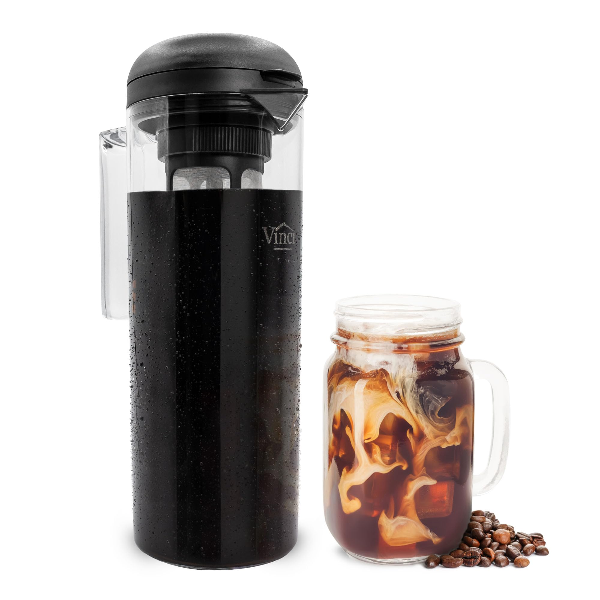 Cold Brew 360 1.4L Coffee Maker with Dual Filter Tech