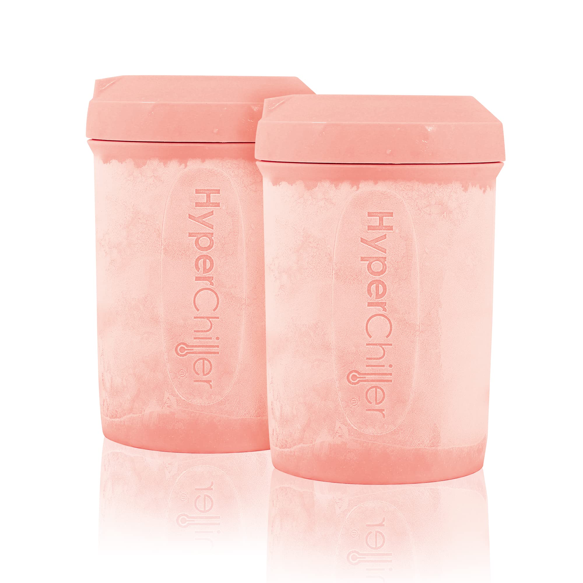 Quick Drink Chiller for Coffee and More - 2-Pack Reusable Cooler for Tea, Wine, and Juice - 12.5 OZ Capacity (Rose Gold) - Ideal for Coffee Lovers